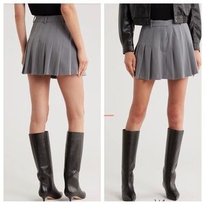 JASON WU • EDIT • DARK GREY PLEATED MINI SKORT • Sz M • NWT